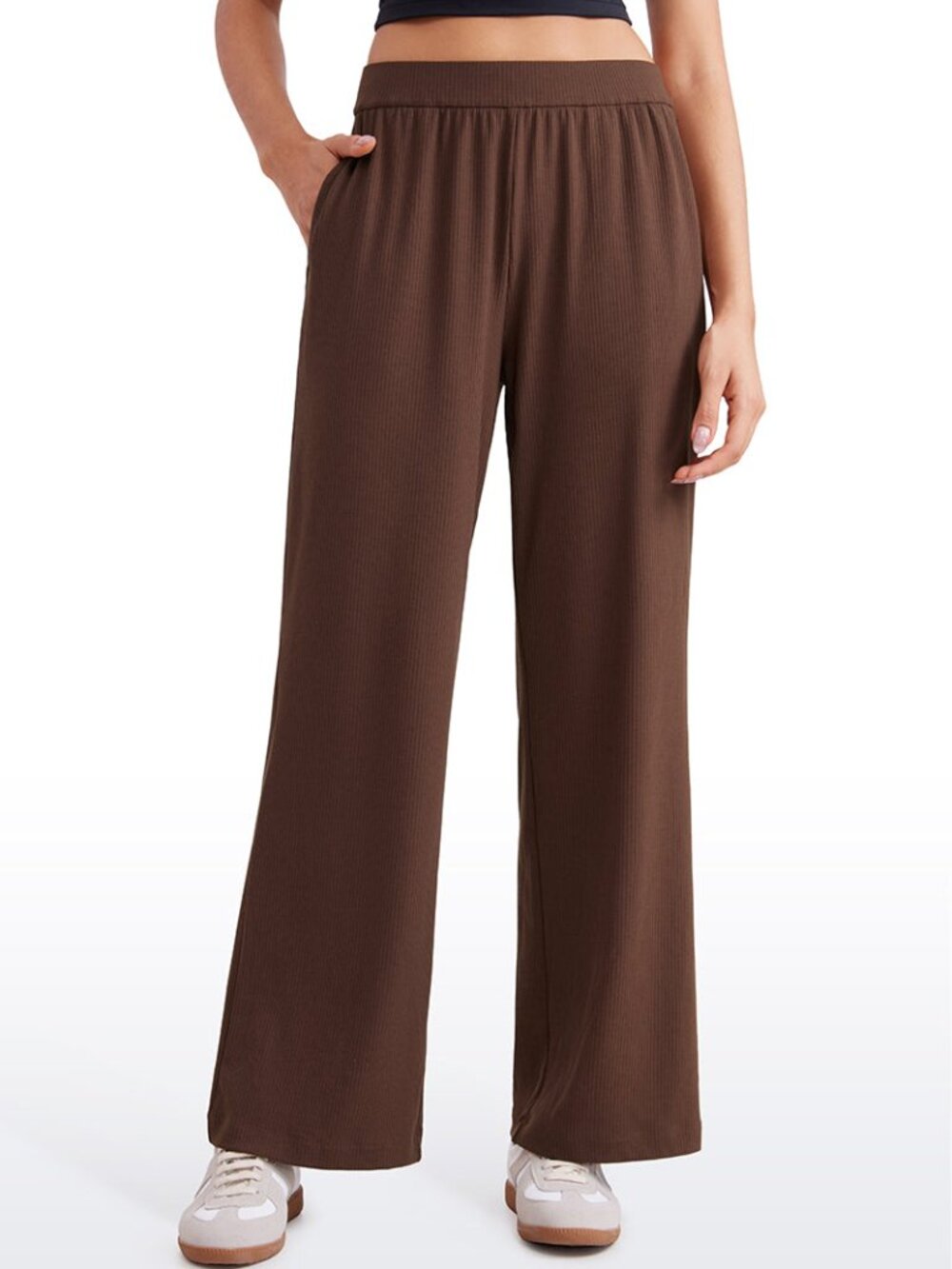 Ribbed High Rise Pocket Sweatpant 30.5"